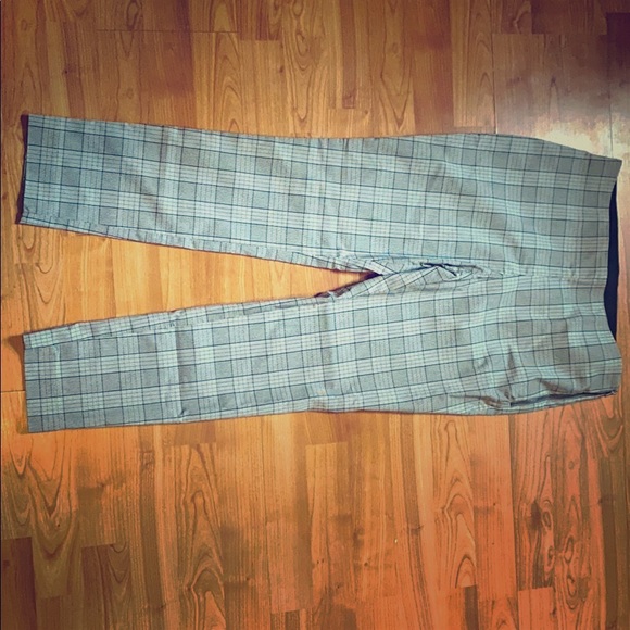 High rise plaid skinny pants - Picture 1 of 1
